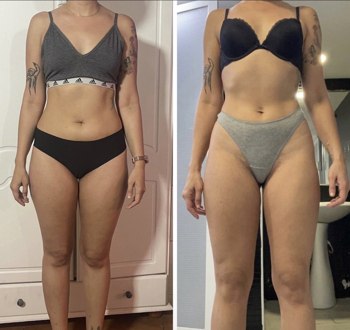 Cambio físico de Gabriela: antes y después