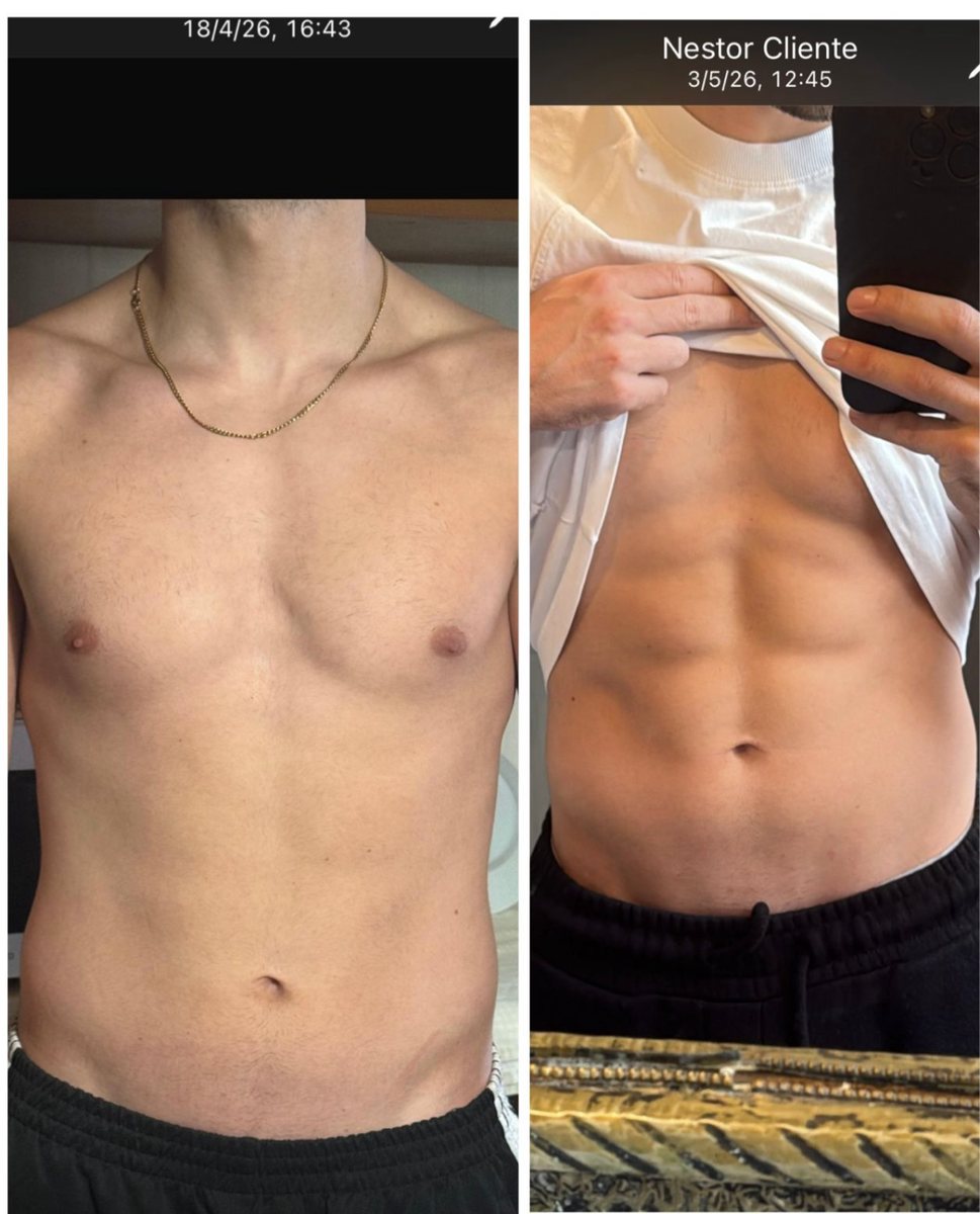 Cambio físico de Néstor: antes y después